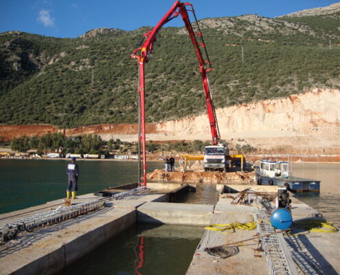 Antalya Kaş Yat Limanı 250 m. Ana Dalgakıran İnşaatı
