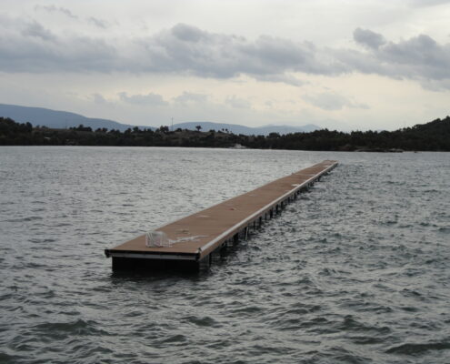 Muğla Milas Kıyıkışlacık Odek Marina İskele ve Sualtı Beton Blok Zincir Hatları Montajı