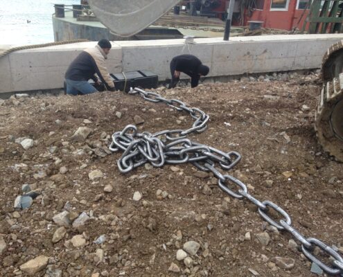 Tuzla Viaport Marina Yüzer İskele ve Tonoz Zincir Hatları Montajı